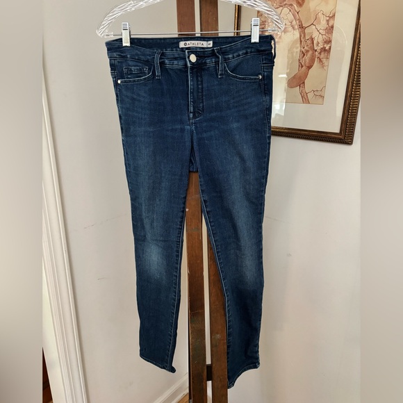 Athleta Denim - Athleta Pre-Loved Women’s Dark Blue Stretchy Jeans Size 4P